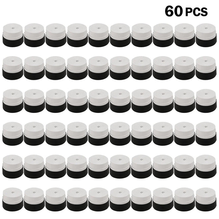 Tennis Racket Grip Tape Anti Slip Super Absorbent Tennis Overgrip Badminton Overgrip Pickleball Replacement Grip - 60Pcs / White - 1