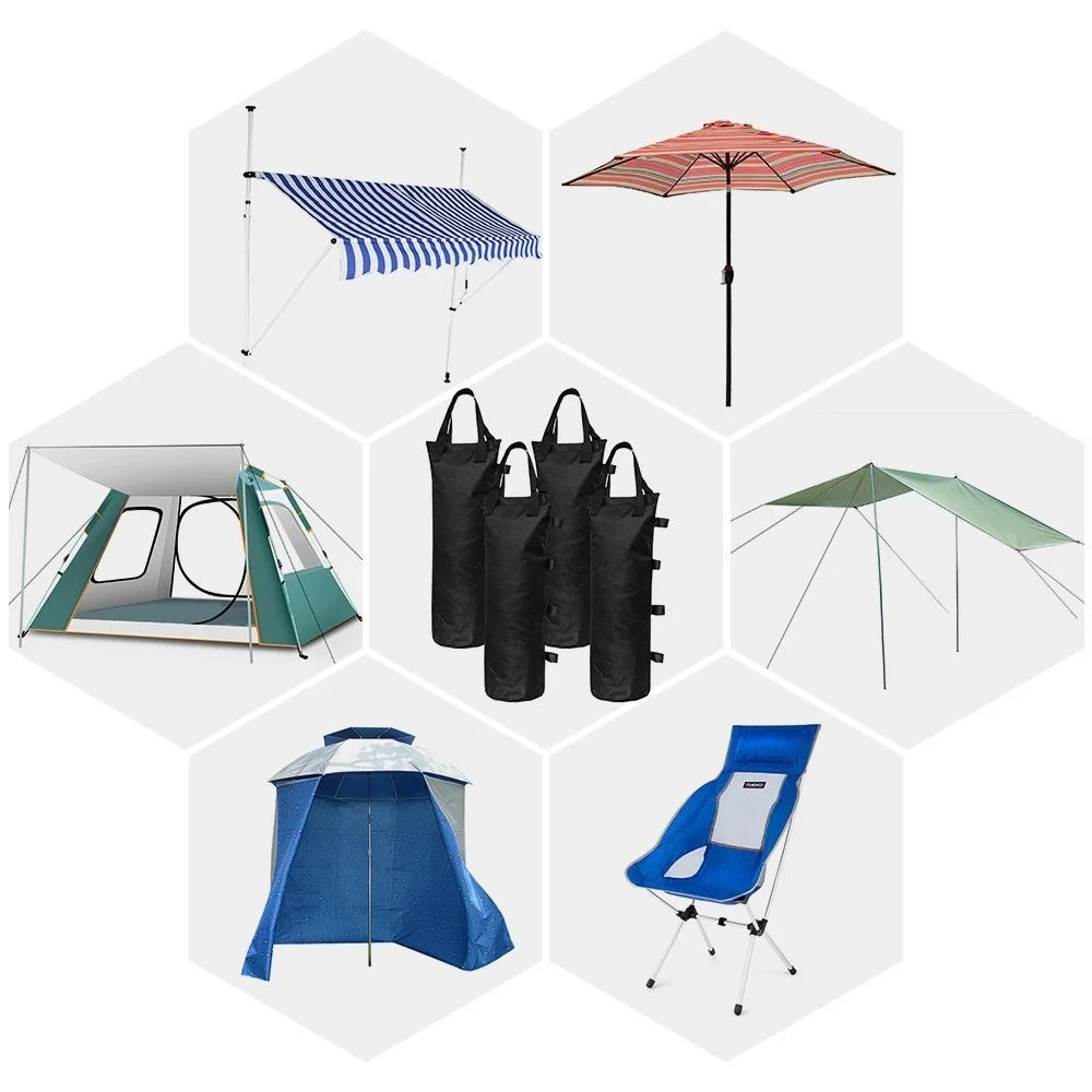 4Pcs for Pop-up Canopy Tent Sun Shades Umbrella Weighted Feet Bag Sand Weight Bags Leg Weights - 2