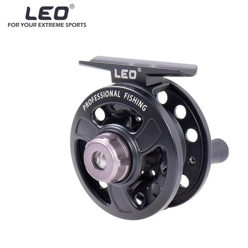 LEO Left / Right Interchangeable 3BB Ball Bearing Full Metal Fly Fish Reel Rafting Ice Fishing Wheel - 1