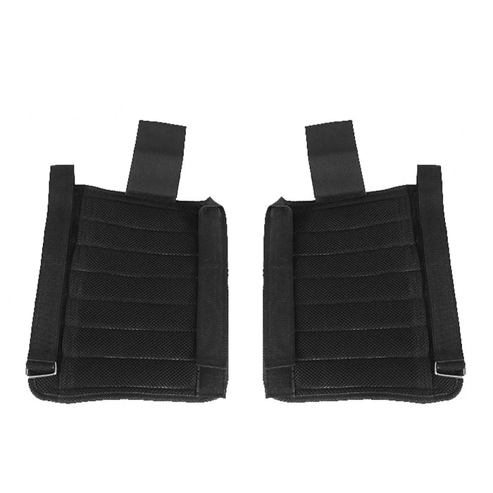 2 Packs Adjustable Ankle Weights Max Loading 16kg Modularized Leg Weight Straps for Yoga, Walking, Running, Aerobics (Empty) - 2