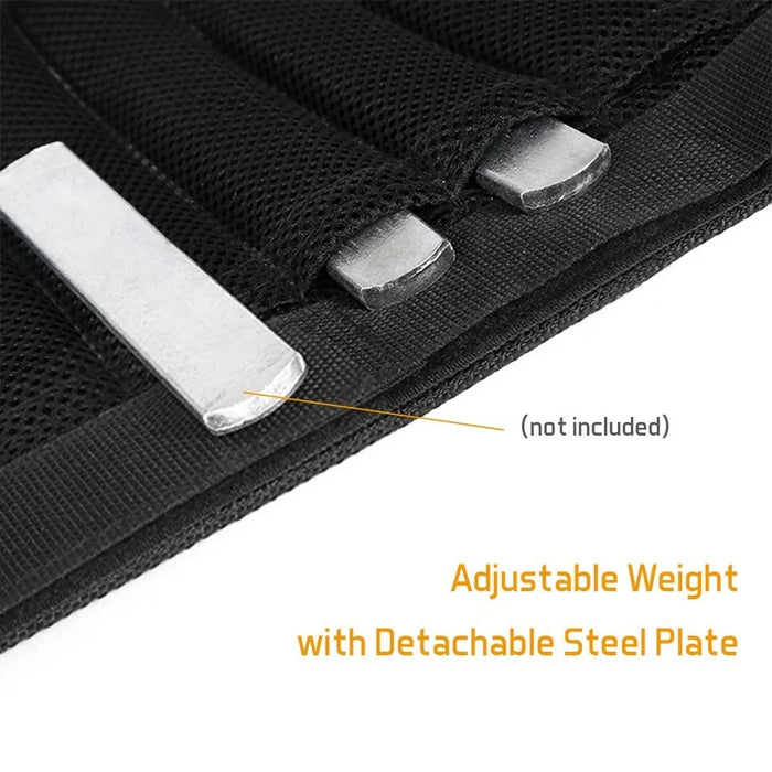 2 Packs Adjustable Ankle Weights Max Loading 16kg Modularized Leg Weight Straps for Yoga, Walking, Running, Aerobics (Empty) - 6