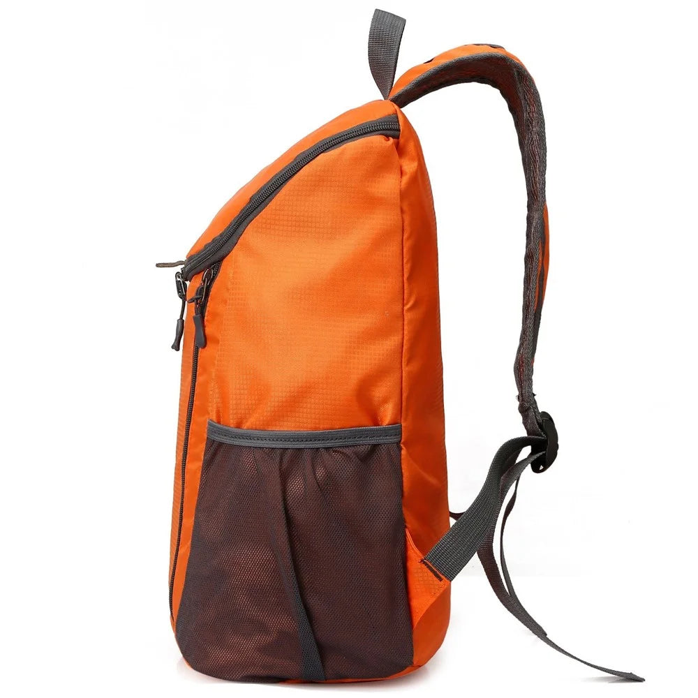 20L Lightweight Folding Backpack Water Repellent Cycling Camping Climbing Hiking Traveling Backpack - Orange - 4