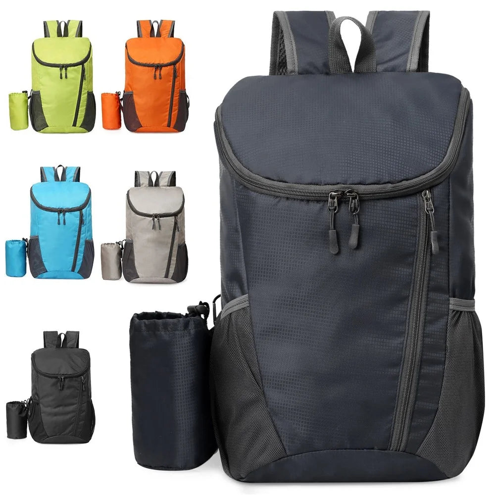 20L Lightweight Folding Backpack Water Repellent Cycling Camping Climbing Hiking Traveling Backpack - Orange - 5