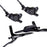 ZTTO M840 1Pair Four-Piston Oil Brake Oil Disc Road Aluminium Alloy Bike Mountain Bike Hydraulic Disc Brake - Black - 1