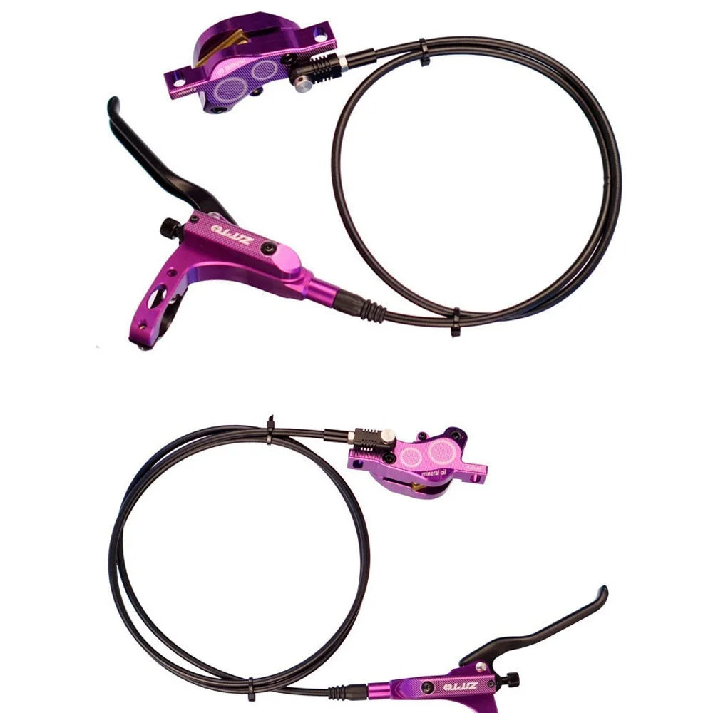ZTTO M840 1Pair Four-Piston Oil Brake Oil Disc Road Aluminium Alloy Bike Mountain Bike Hydraulic Disc Brake - Black - 3