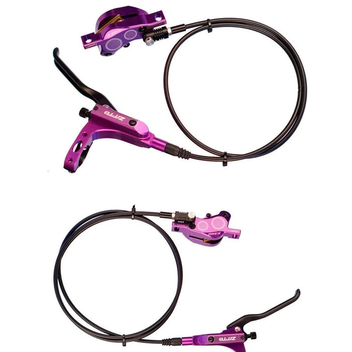 ZTTO M840 1Pair Four-Piston Oil Brake Oil Disc Road Aluminium Alloy Bike Mountain Bike Hydraulic Disc Brake - Black - 3