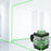 Laser Level 16 Lines Green Laser Level 3-degree Self Leveling Tool with Horizontal and Vertical Oblique Line - EU Plug - 5