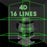Laser Level 16 Lines Green Laser Level 3-degree Self Leveling Tool with Horizontal and Vertical Oblique Line - EU Plug - 6