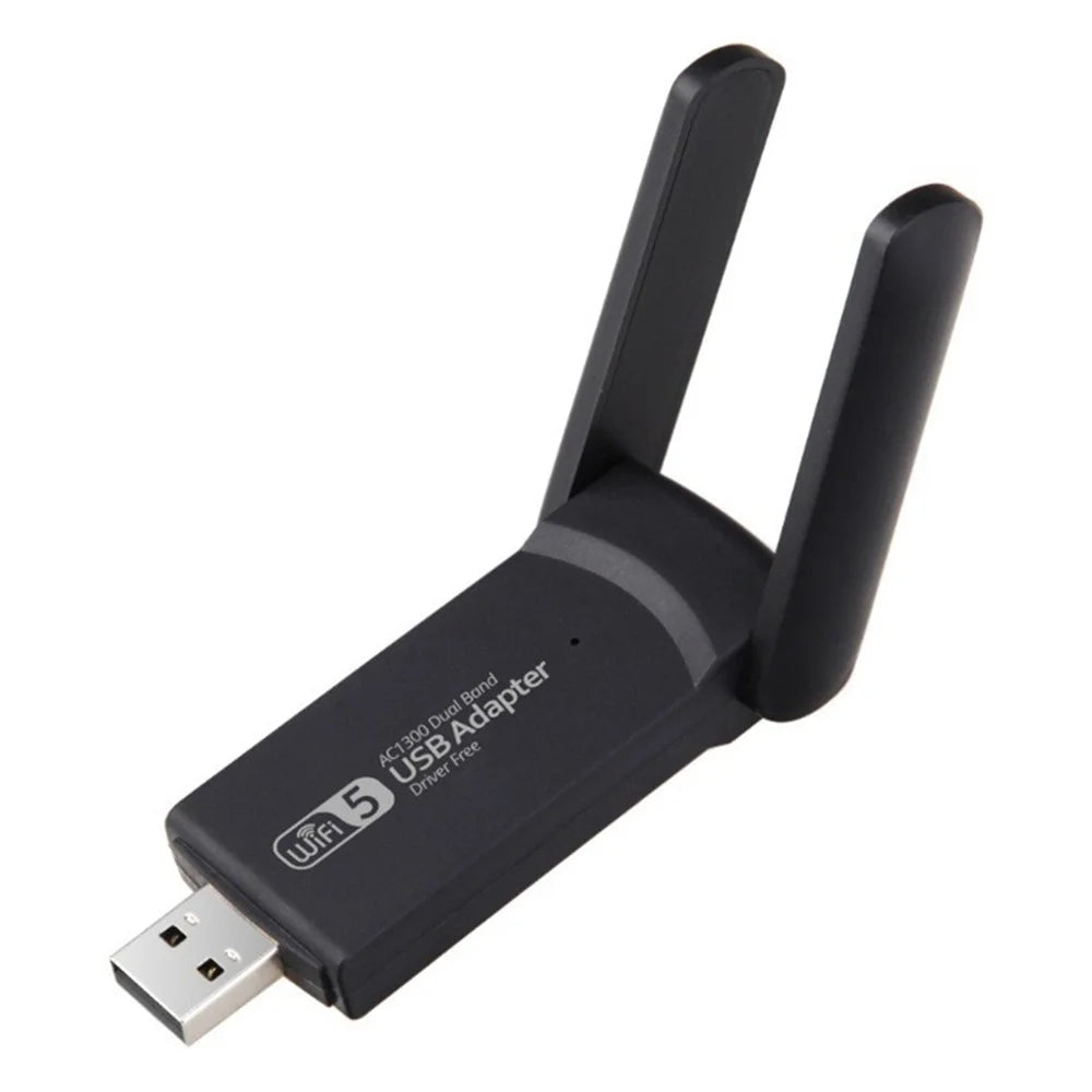 Wireless USB WiFi Adapter Dual Band WiFi Dongle Wireless Adapter 1300Mbps Lan USB Ethernet 2.4G 5G WiFi Network Card Adapter - 1