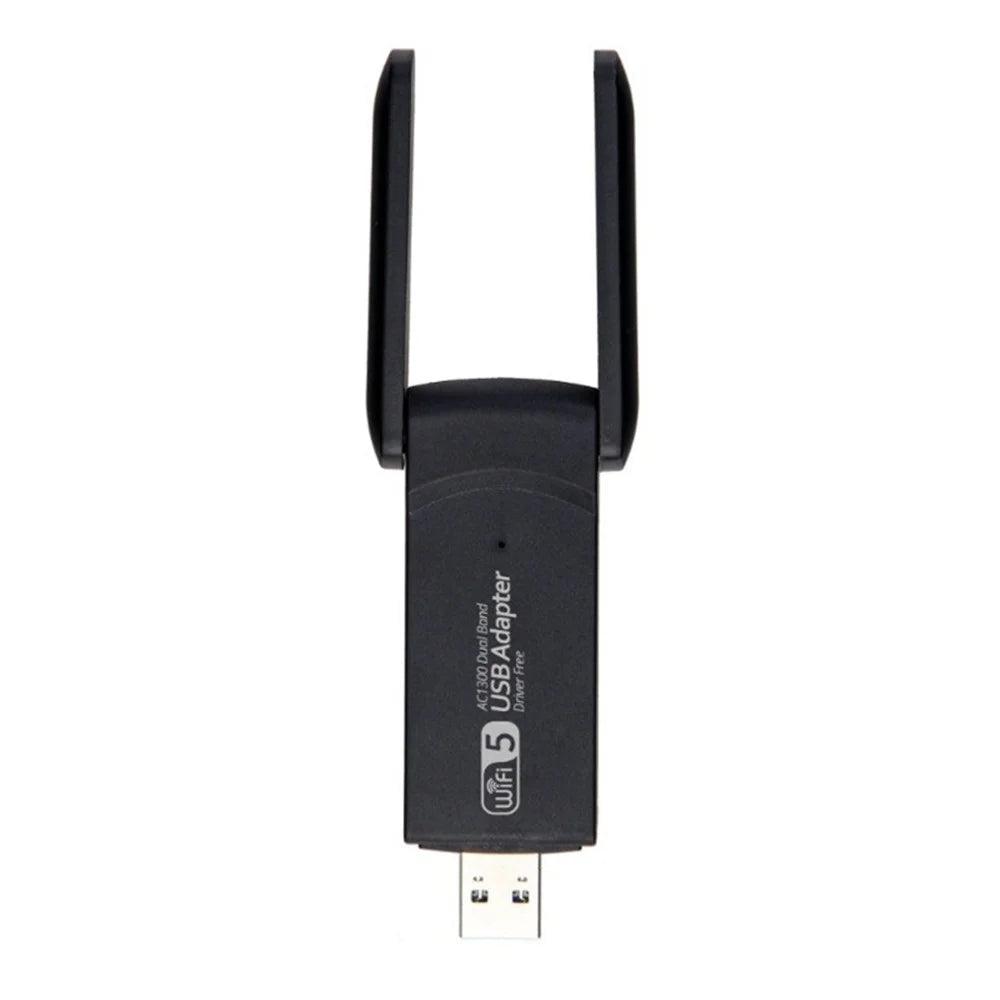 Wireless USB WiFi Adapter Dual Band WiFi Dongle Wireless Adapter 1300Mbps Lan USB Ethernet 2.4G 5G WiFi Network Card Adapter - 2