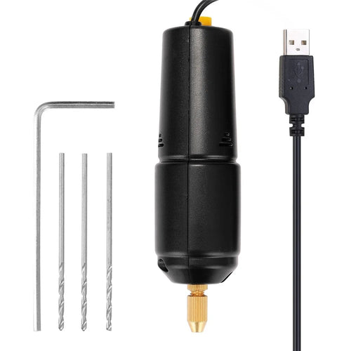Z-U36 Mini Electric Drill USB 5V Power Handheld Drill Bits Puncher Rotary Tool DIY Grinding Tool for Jewelry Crafting PCB Resin - 1
