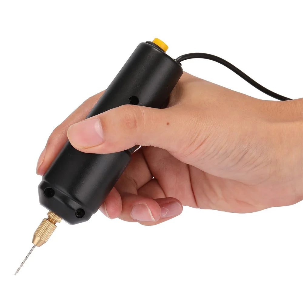 Z-U36 Mini Electric Drill USB 5V Power Handheld Drill Bits Puncher Rotary Tool DIY Grinding Tool for Jewelry Crafting PCB Resin - 5