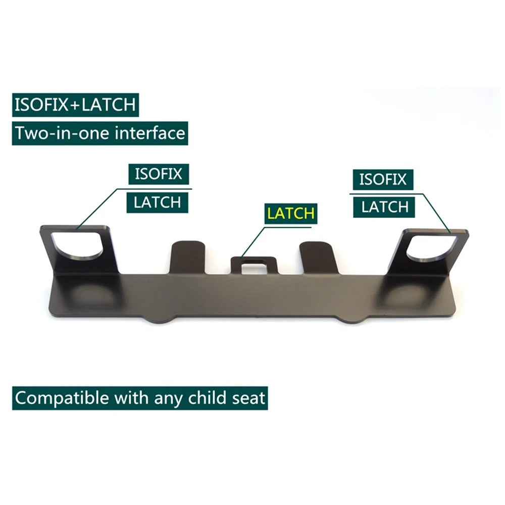 Car Child Seat Universal Restraint Anchor Mounting Kit for ISOFIX Belt Connector Steel Latch Interface Bracket - 7