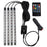 Car LED Strip Light 4Pcs 48 LED DC 12V Neon Strip Car Interior Led Decorative Lamp with Sound Active Function and Wireless Remote Control - Cigarette Port - 1
