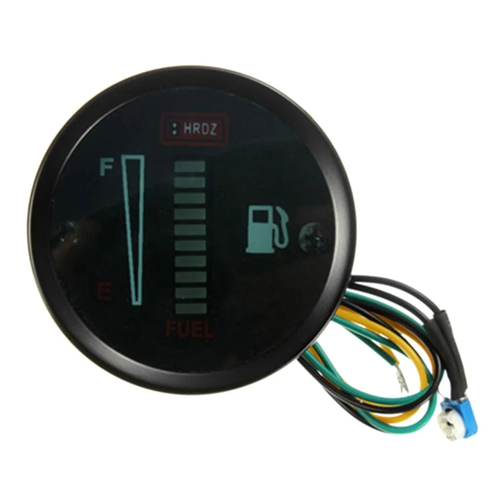Auto Motorcycle Modified Fuel Meter 52MM 12V DC Universal LED Display Fuel Level Gauge for Boat Truck RV - 2