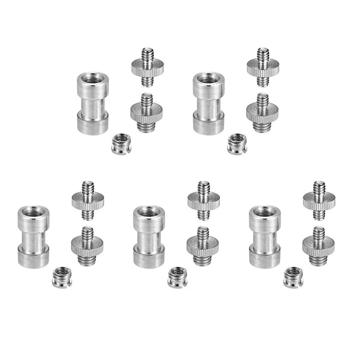 20Pcs Camera Screw Mount Set 1 / 4" and 3 / 8" Converter Threaded Screws Adapter Mount for Camera / Tripod / Monopod / Ballhead - 1