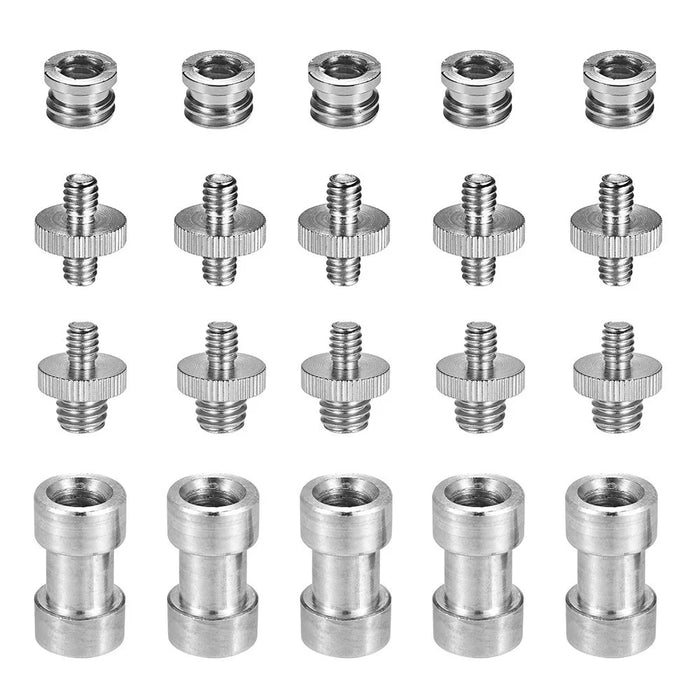 20Pcs Camera Screw Mount Set 1 / 4" and 3 / 8" Converter Threaded Screws Adapter Mount for Camera / Tripod / Monopod / Ballhead - 5