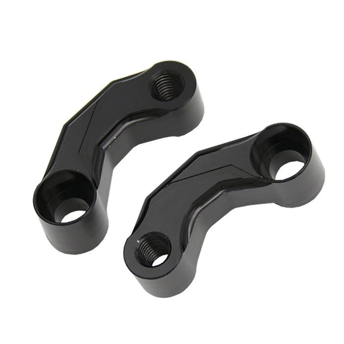 2Pcs Mirror Mount Risers 10mm Motorcycle Mirror Riser Extender Adapter Kit Riser Mount Extender - 2