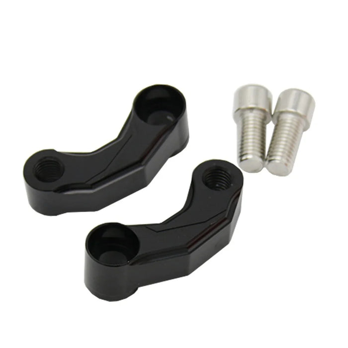 2Pcs Mirror Mount Risers 10mm Motorcycle Mirror Riser Extender Adapter Kit Riser Mount Extender - 3