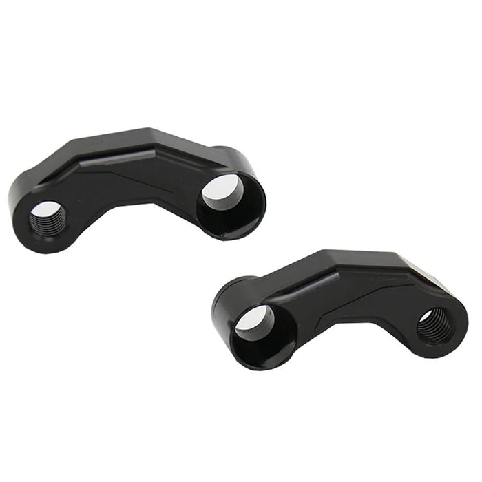 2Pcs Mirror Mount Risers 10mm Motorcycle Mirror Riser Extender Adapter Kit Riser Mount Extender - 7