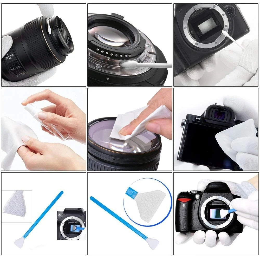 Camera Cleaning Kit Air Blower Cleaning Swabs Cleaning Pen Phone Laptop Cleaning Cloth - 2