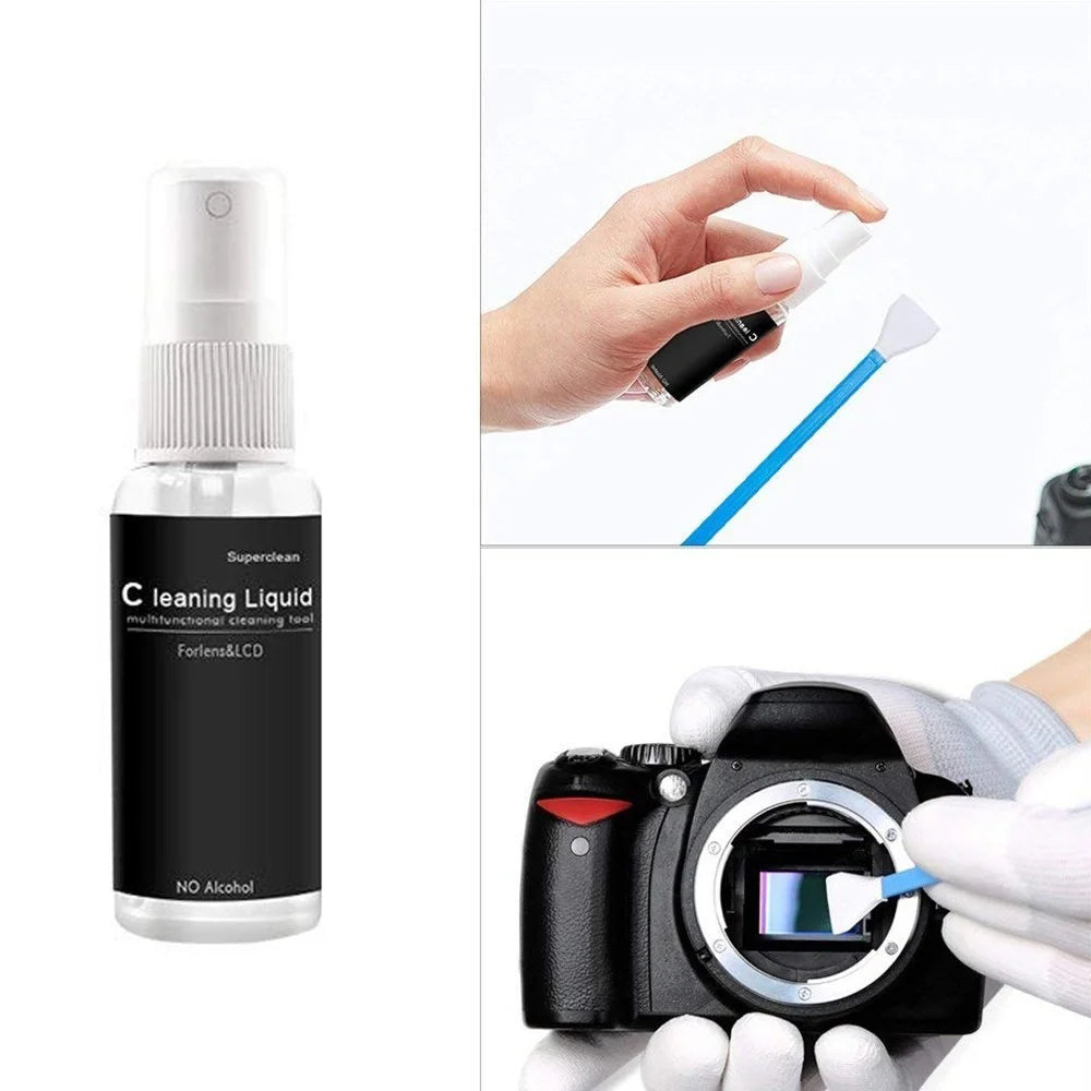 Camera Cleaning Kit Air Blower Cleaning Swabs Cleaning Pen Phone Laptop Cleaning Cloth - 3