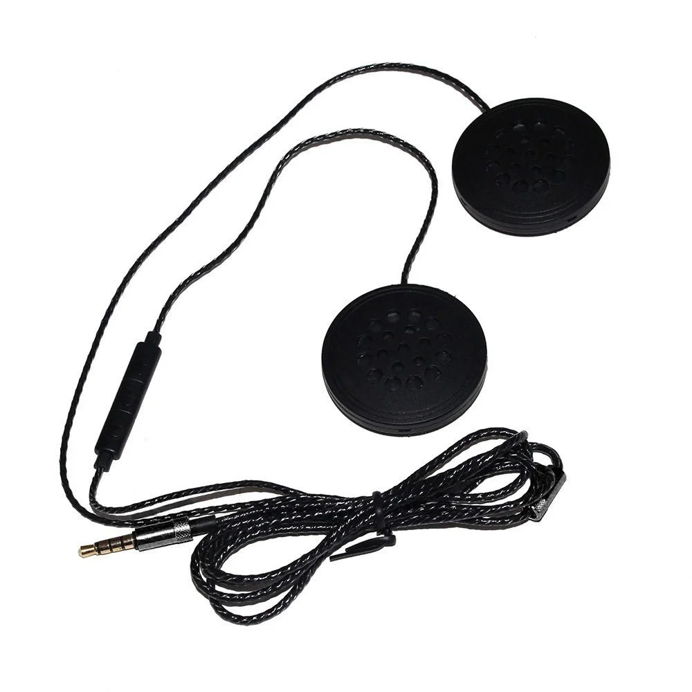 Motorcycle Helmet Wired Headset Universal Racing Helmet Speakers 3.5mm Music Headset for Motorcycle Rider - 2