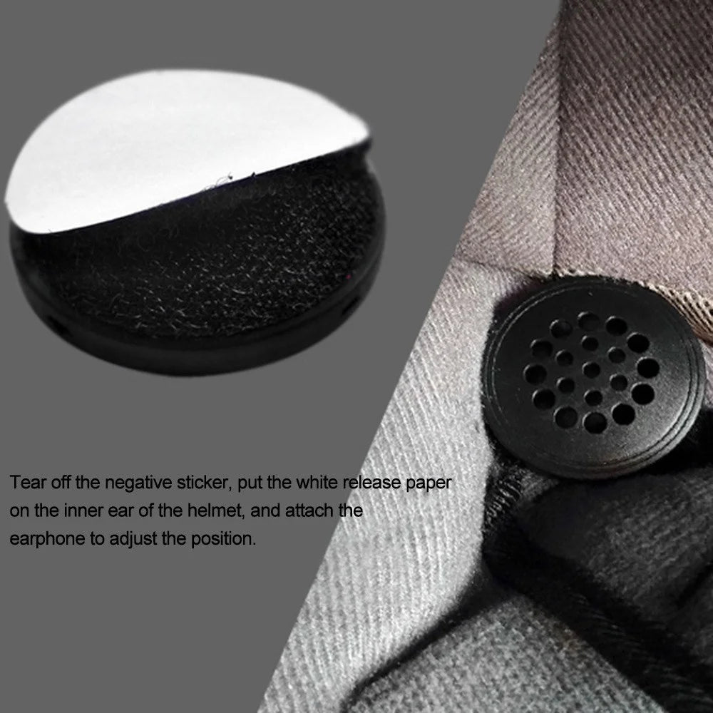 Motorcycle Helmet Wired Headset Universal Racing Helmet Speakers 3.5mm Music Headset for Motorcycle Rider - 4