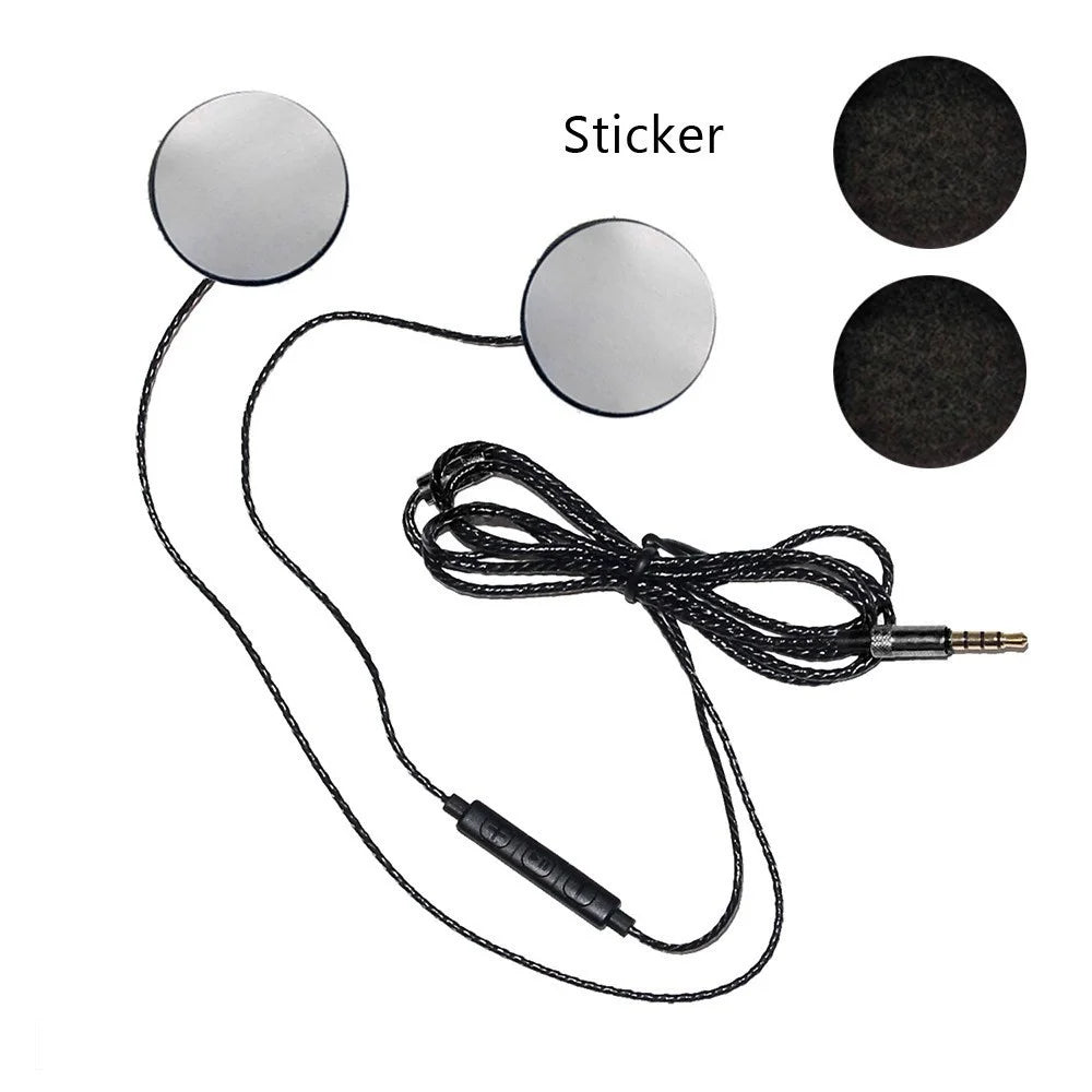 Motorcycle Helmet Wired Headset Universal Racing Helmet Speakers 3.5mm Music Headset for Motorcycle Rider - 6