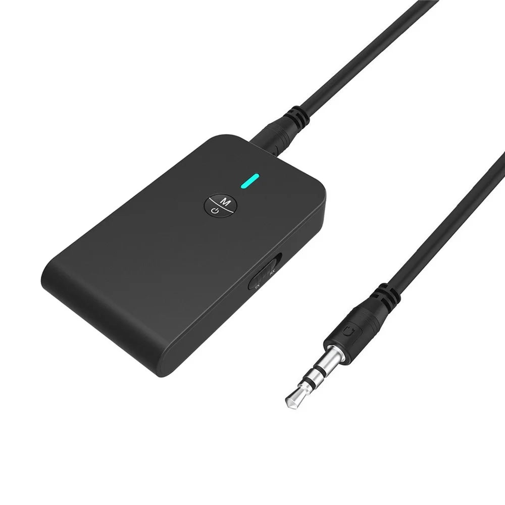 BT-6 2-in-1 Bluetooth-compatible 5.0 Transmitter Receiver Portable Wireless Adapter  3.5mm AUX Music Sender Receiver for TV PC Headphones Home Sounds System - 5