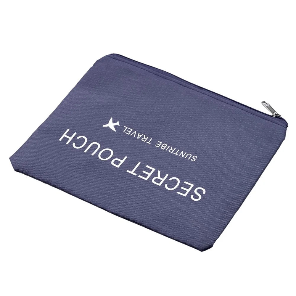 6 Pcs/Set Square Travel Luggage Storage Bags Clothes Organizer Pouch Bag - Dark Blue - 3