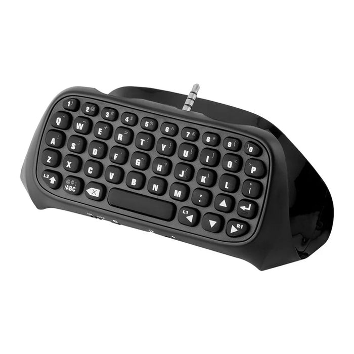 Portable 3.5mm Plug Bluetooth-compatible Keyboard Wireless Mini Keyboard for PS4 Controller - Black - 4