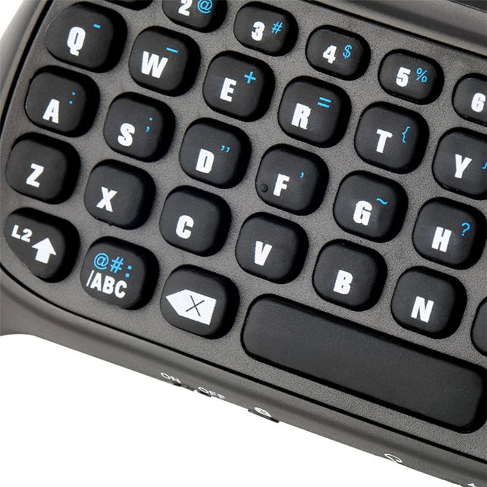 Portable 3.5mm Plug Bluetooth-compatible Keyboard Wireless Mini Keyboard for PS4 Controller - Black - 6