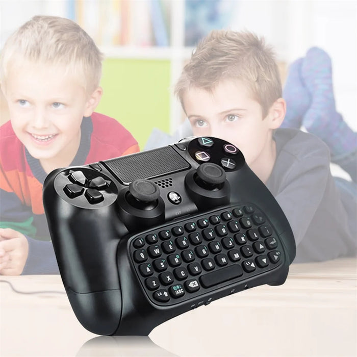 Portable 3.5mm Plug Bluetooth-compatible Keyboard Wireless Mini Keyboard for PS4 Controller - Black - 7