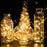 DC6V 10m / 33ft 100LED Copper Wire String Fairy Light Xmas Wedding Party Garden Indoor Outdoor Decor - Warm White Light - 3