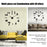 Living Room Large Art Design 3D DIY EVA Hanging Wall Clock Mirror Decoration - 7