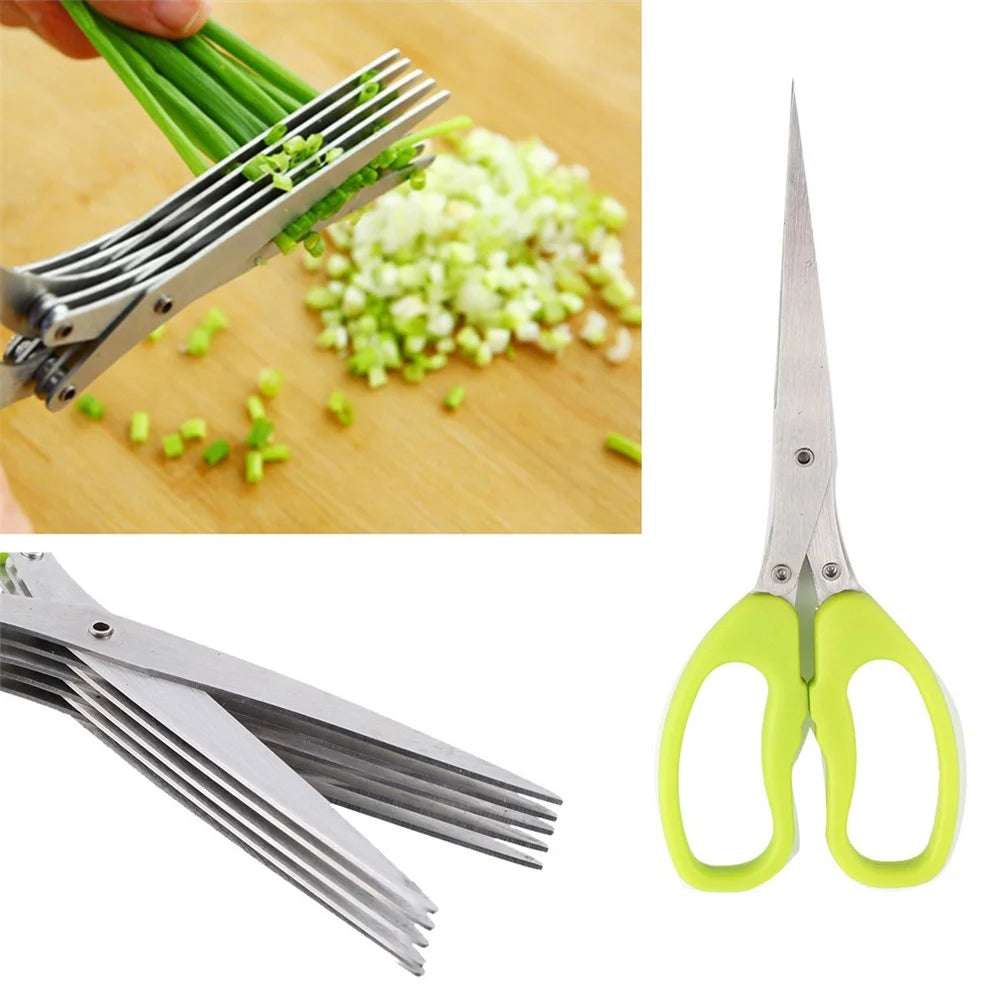 Stainless Steel 5 Layers Scissors Kitchen Tool - 1