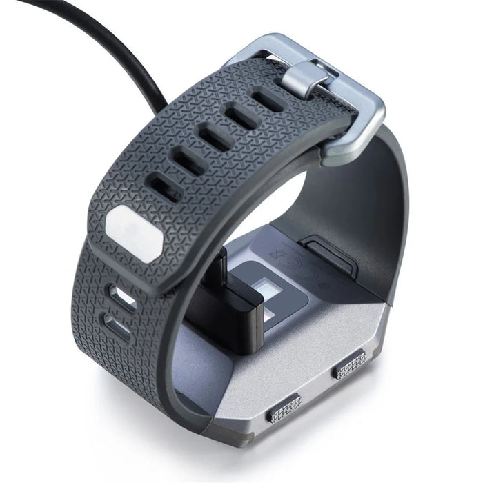 Smartwatch USB Charge Cable Wristband Bracelet Charger for Fitbit Ionic - Black - 3
