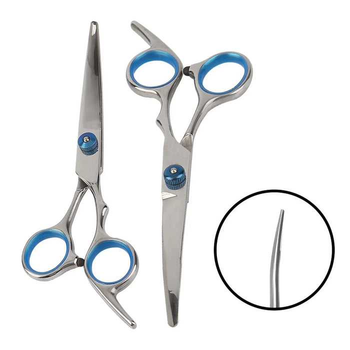 6PCS/Set Professional Pets Grooming Scissors Set Shears Hairdressing Haircut Tools Kit - 5