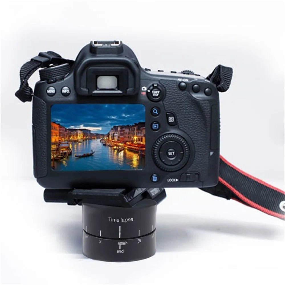 Time Lapse 360 Degree Auto Rotate Camera Platform Tripod Head Base for GoPro Hero 6/5/4/3, Xiaoyi Action Camera - 6