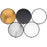 60cm 5 in 1 Round Photography Studio Light Reflector Collapsible Disc Reflector Set - 5