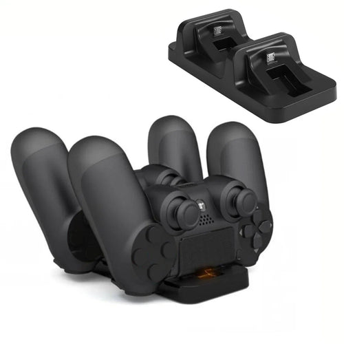 Practical Dual USB Charging Dock Station Stand for PS4 Controller - Black - 1