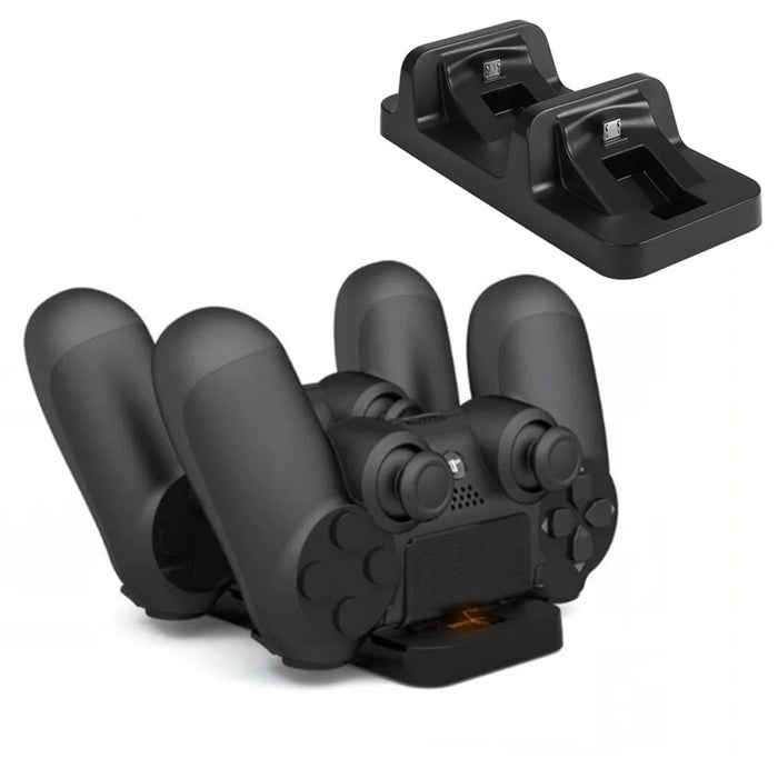 Practical Dual USB Charging Dock Station Stand for PS4 Controller - Black - 1