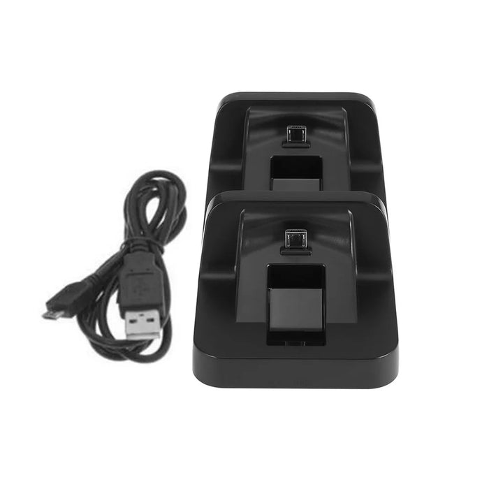 Practical Dual USB Charging Dock Station Stand for PS4 Controller - Black - 3