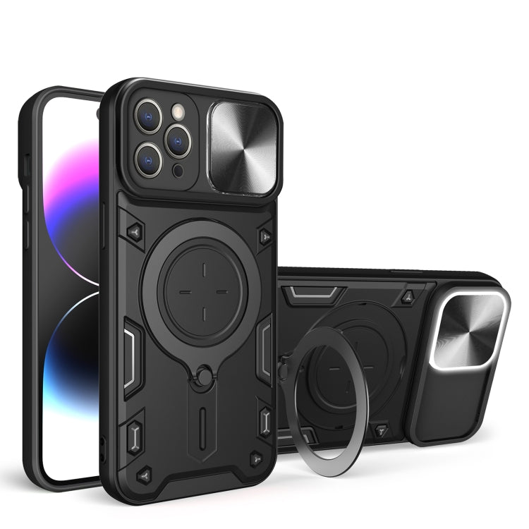 Sliding CamShield Magnetic Holder Phone Case For iPhone 13