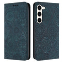 For Samsung Galaxy S23 5G Ethnic Embossed Adsorption Leather Phone Case