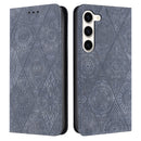 For Samsung Galaxy S23 5G Ethnic Embossed Adsorption Leather Phone Case