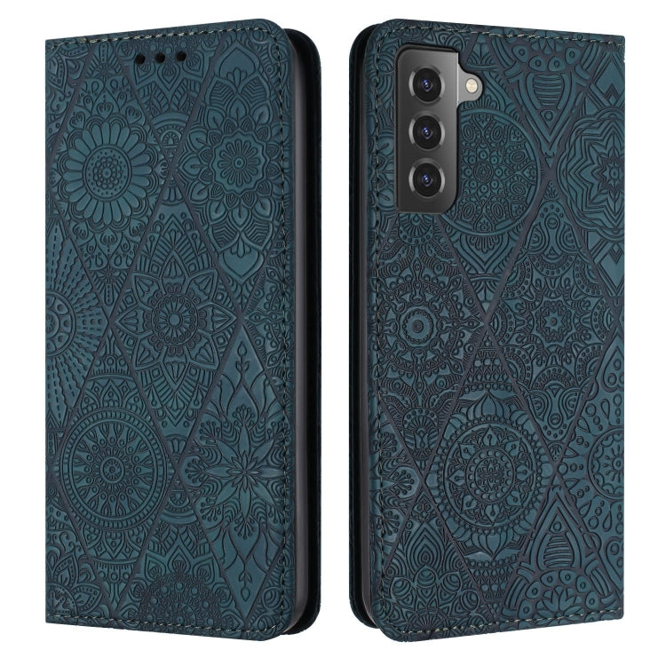 For Samsung Galaxy S22+ 5G Ethnic Embossed Adsorption Leather Phone Case
