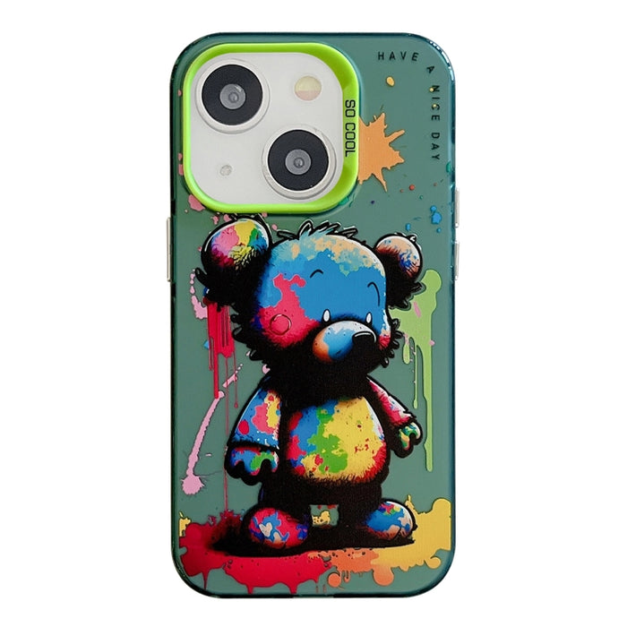 Animal Pattern Oil Painting Phone Case For iPhone 13