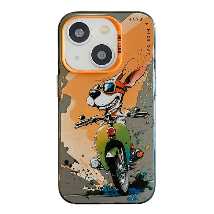 Animal Pattern Oil Painting Phone Case For iPhone 13
